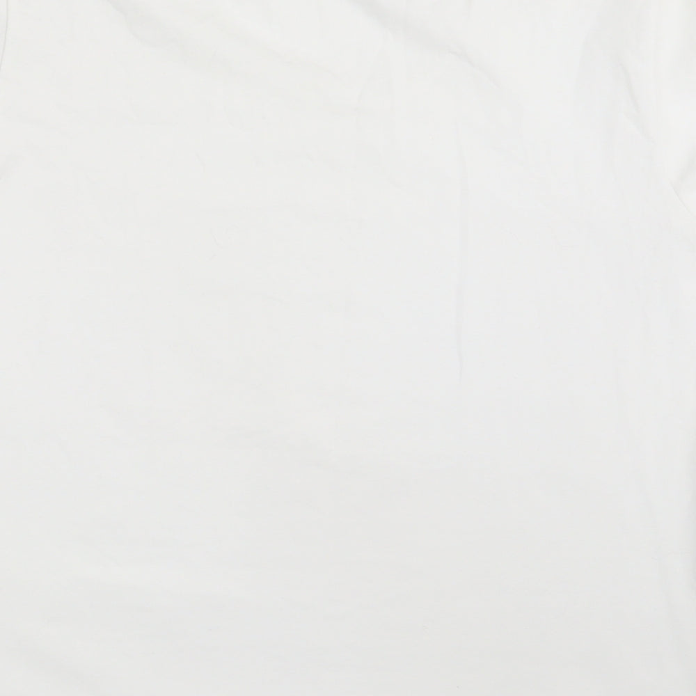 Gerry Weber Womens White Geometric Basic T-Shirt One Size