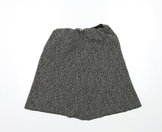 Amalina Womens Grey Flare Skirt Size 14
