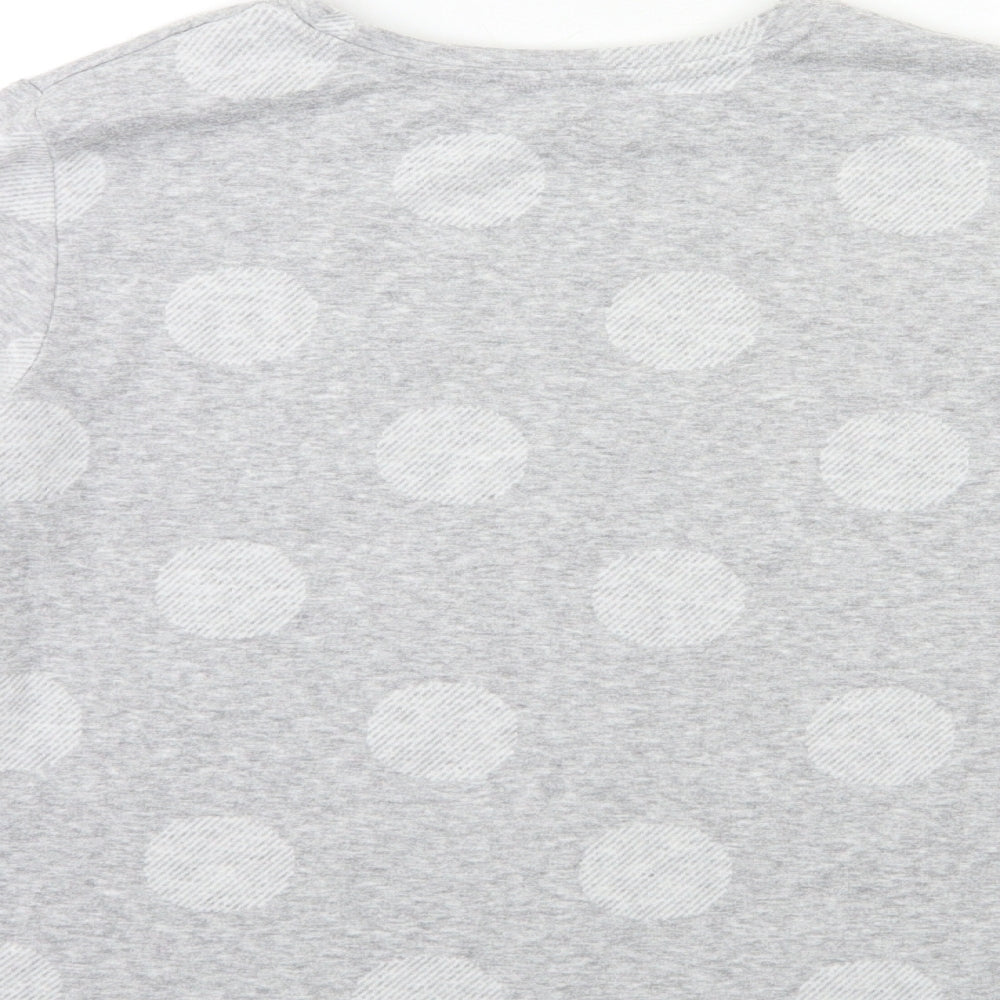 Marks and Spencer Womens Grey Polka Dot Knit Pullover Jumper Size 14