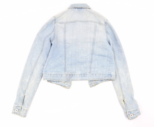 365 Womens Blue Jacket Size 8 - denim jacket