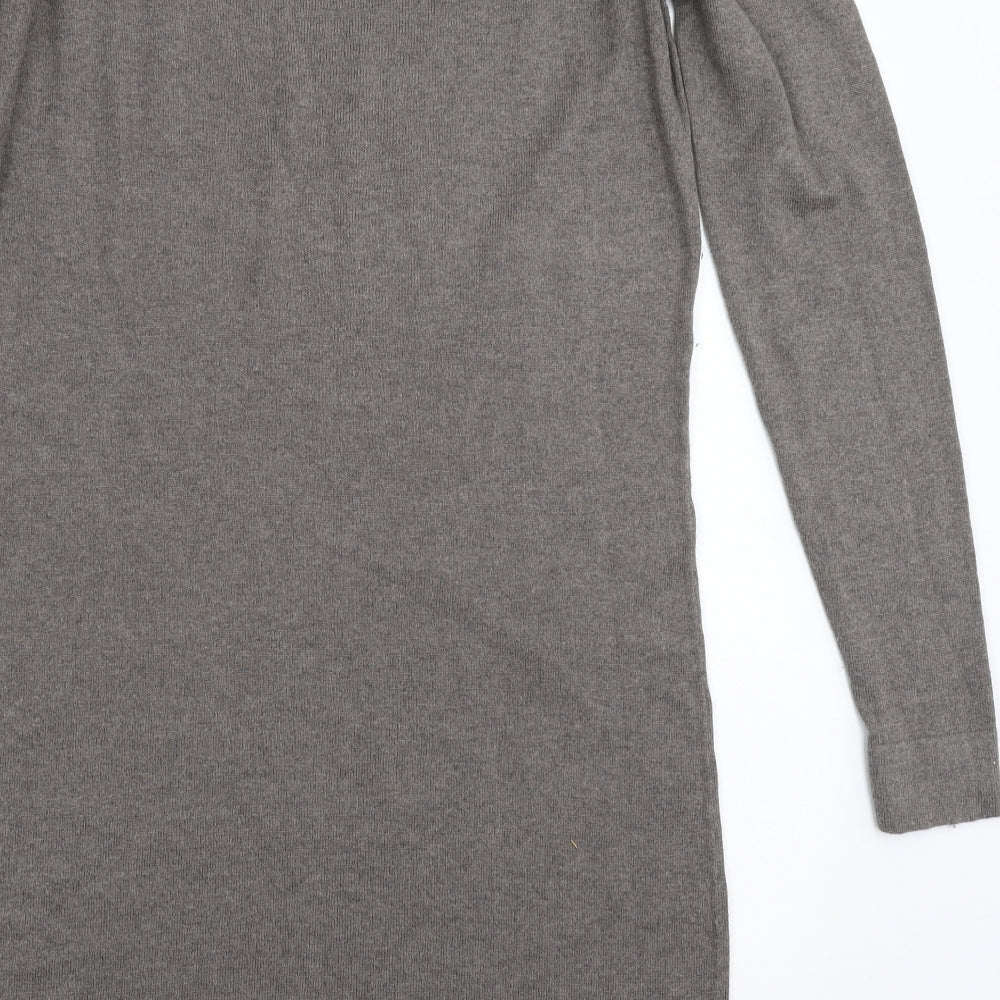 Warehouse Womens Grey Knit Pullover Jumper Size 14