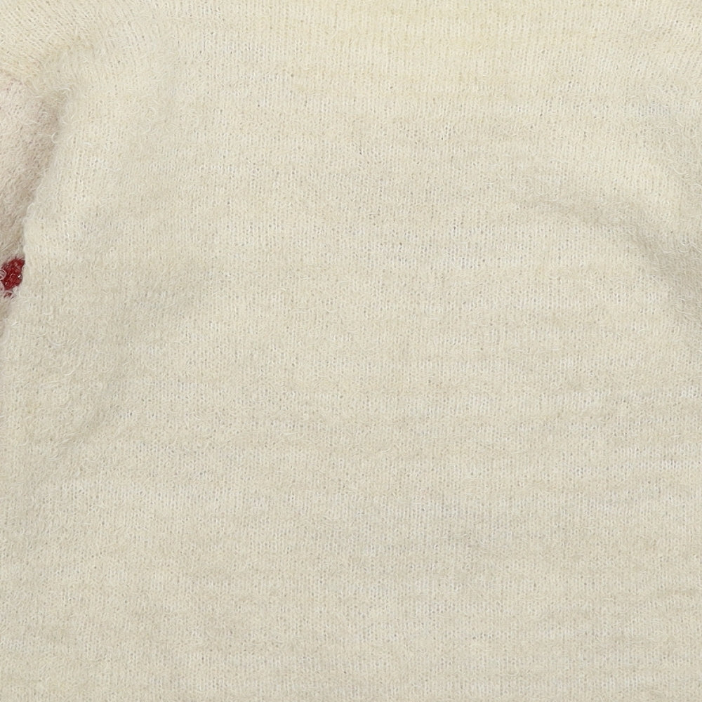 George Womens White Knit Pullover Jumper Size 10