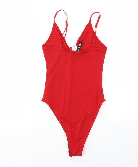 H&M Womens Red Bodysuit One-Piece Size XS