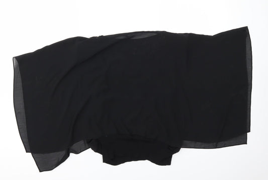DAVID EMANUEL Womens Black Basic T-Shirt Size 10