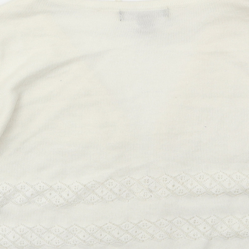 Primark Womens Ivory Cardigan Jumper Size 12