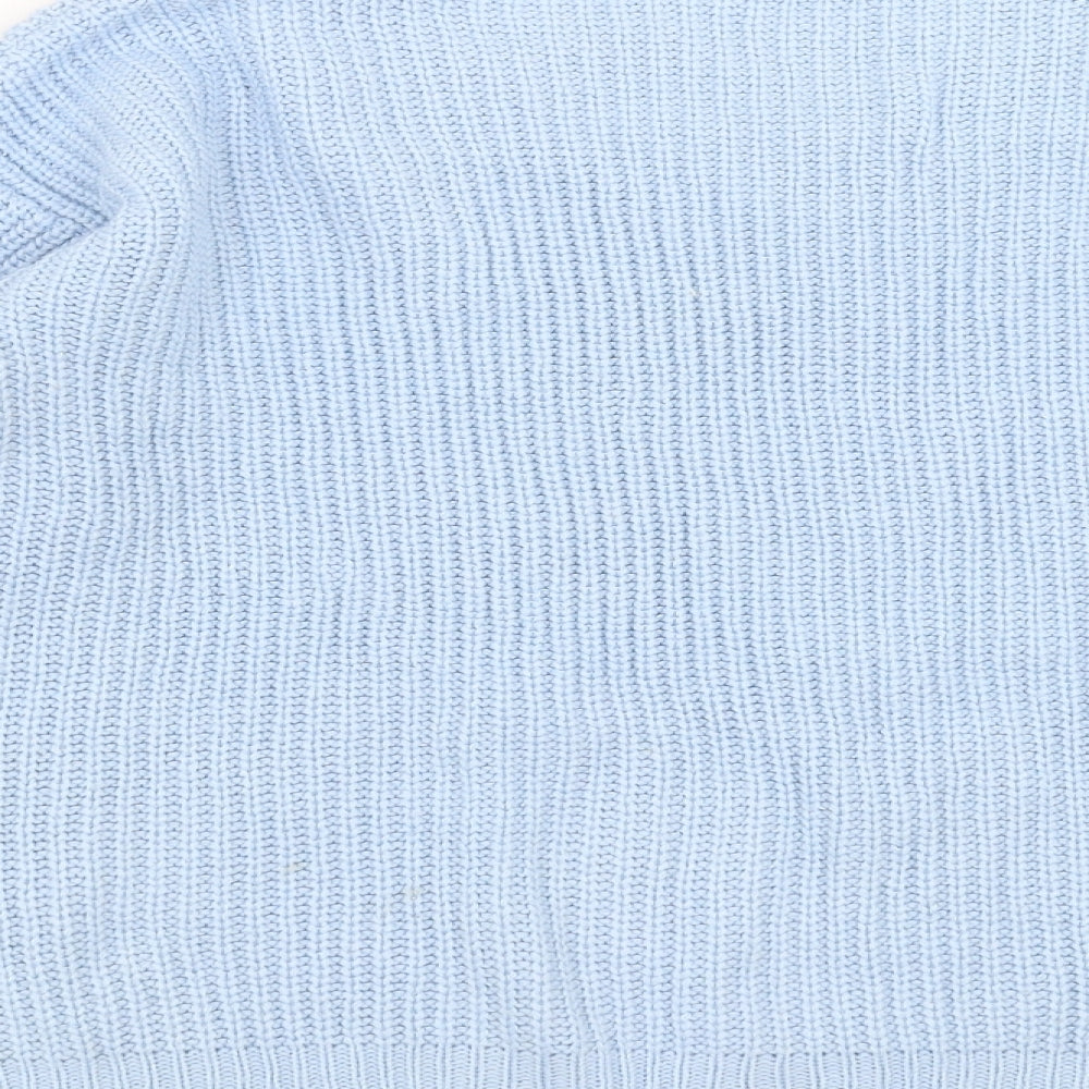 Select Womens Blue Knit Pullover Jumper Size 14 - beaded neck line