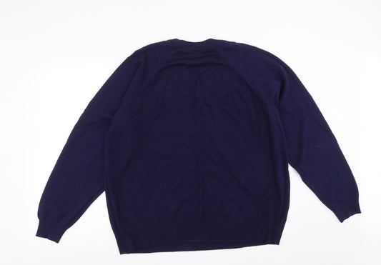 PREMIER MAN Mens Blue Knit Pullover Jumper Size XL