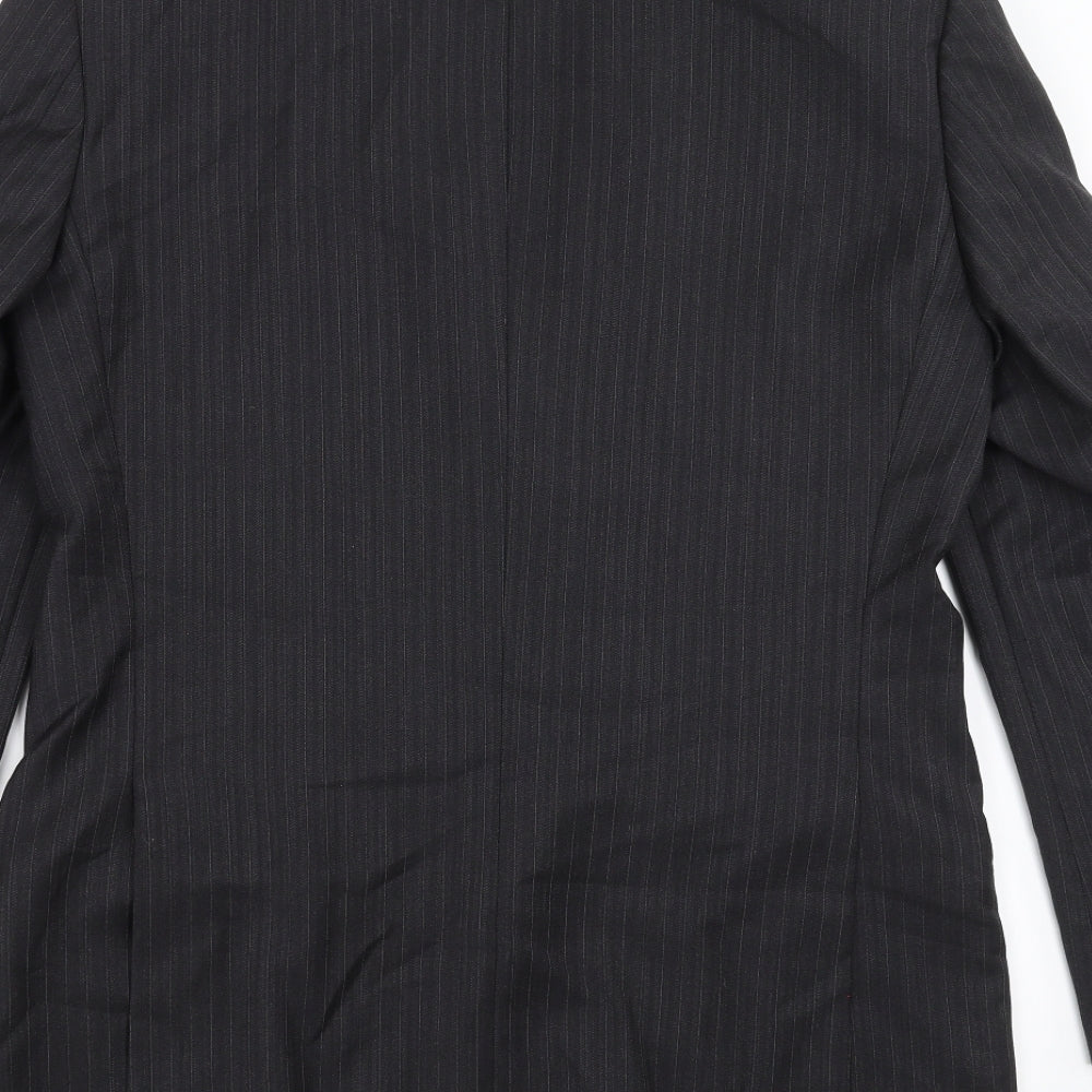 NEXT Mens Grey Striped Jacket Suit Jacket Size 38