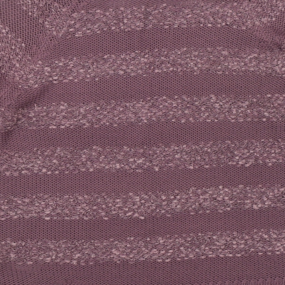 F&F Womens Purple Floral Pullover Jumper Size 12