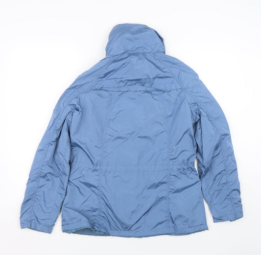 Laura Torelli Womens Blue Rain Coat Coat Size 12