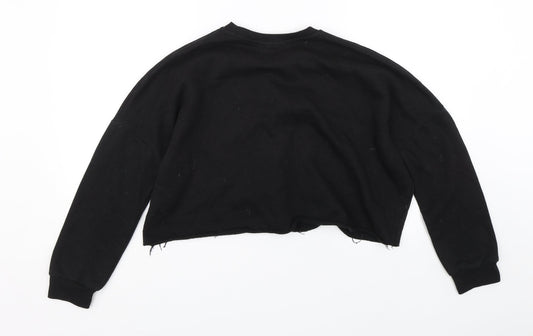 Primark Womens Black Pullover Sweatshirt Size XS
