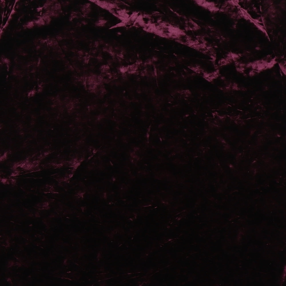 Marks and Spencer Womens Purple Velvet Basic T-Shirt Size 6