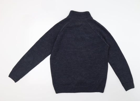 Matalan Womens Blue Knit Pullover Sweatshirt Size M