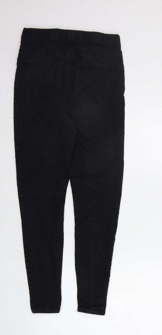 Papaya Womens Black Skinny Jeans Size 10 L25 in