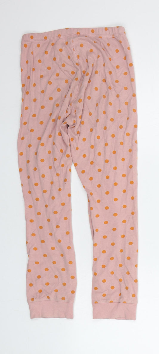 NEXT Girls Beige Polka Dot Top Pyjama Pants Size 9-10 Years
