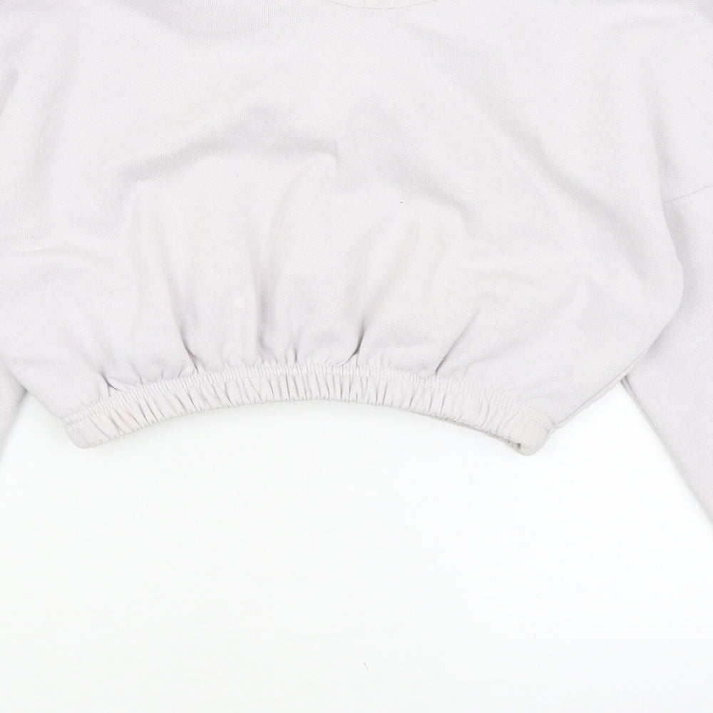 Boohoo Womens Purple Pullover Jumper Size S