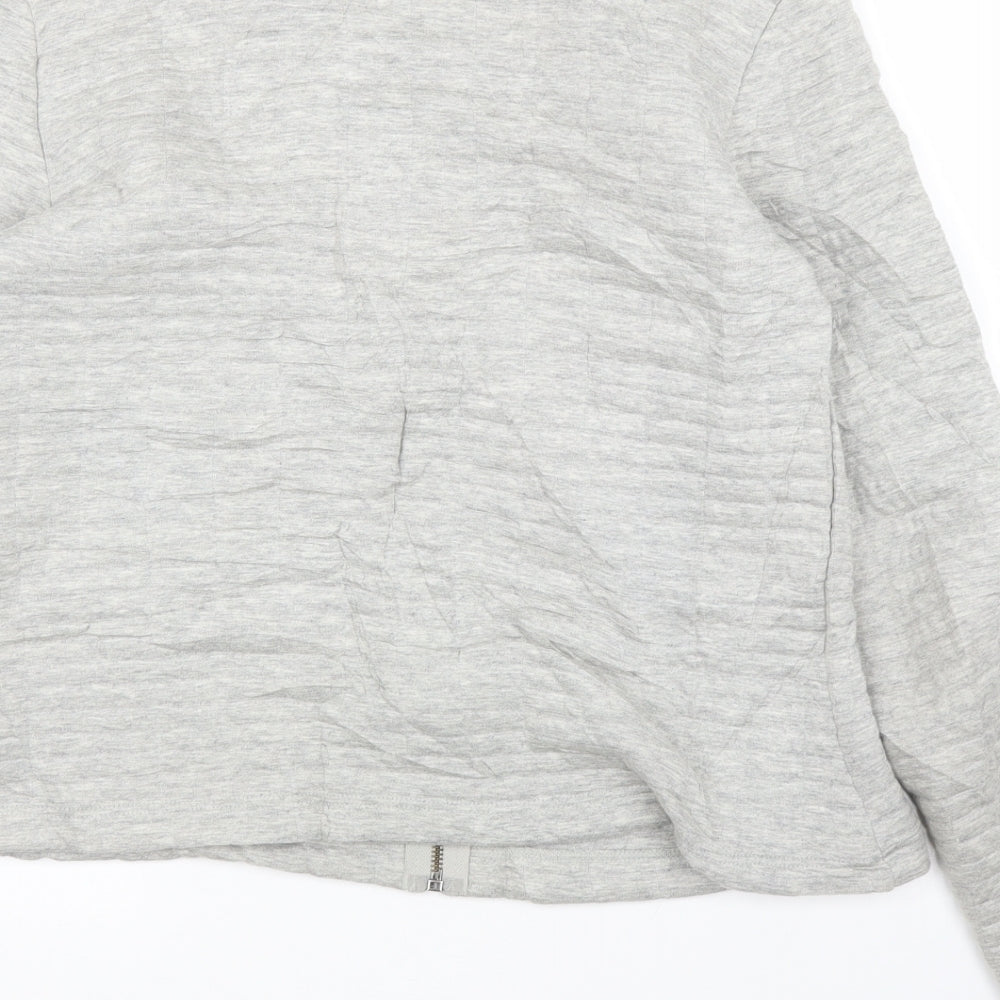 Dorothy Perkins Womens Grey Full Zip Jumper Size 12 - Chanel jacket