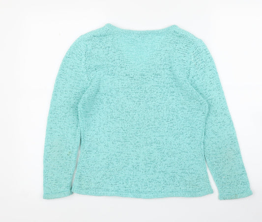 Tina Taylor Womens Green Basic Blouse Size M