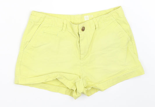 Gap Womens Yellow Chino Shorts Size 4