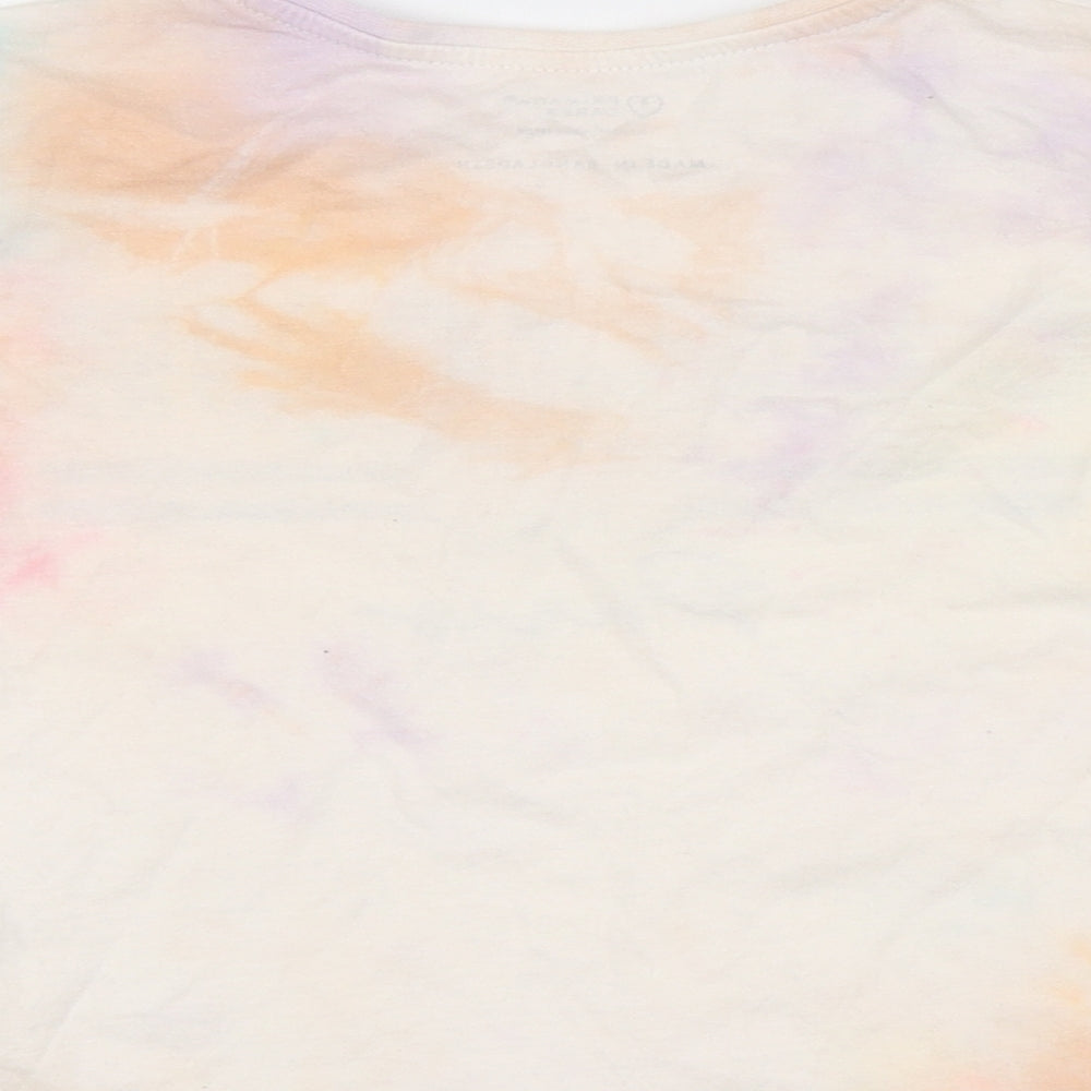Primark Girls Multicoloured Basic Polo Size 8-9 Years - Tie Dye