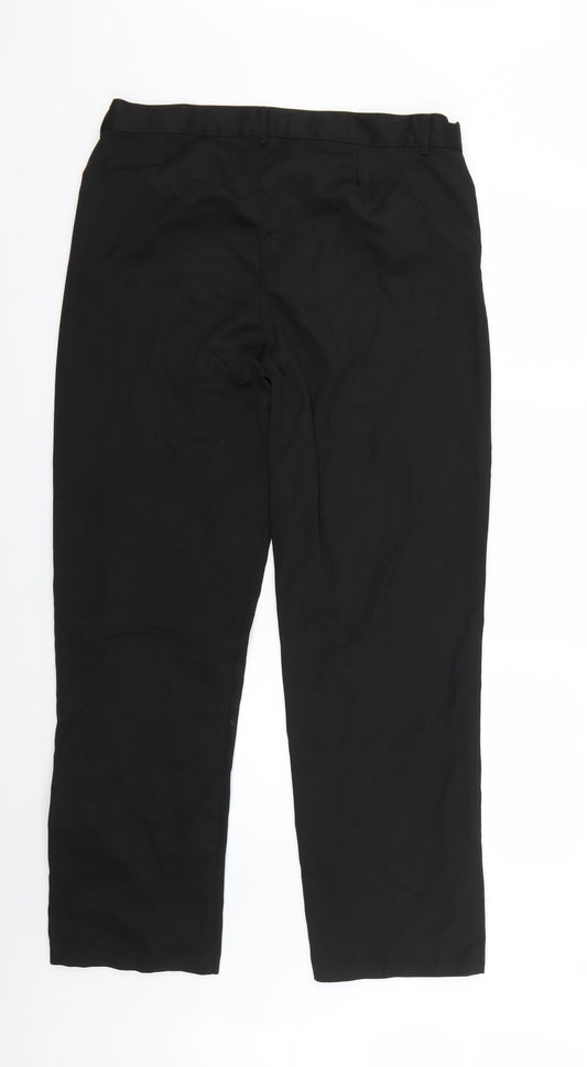F&F Boys Black Chino Trousers Size 15-16 Years