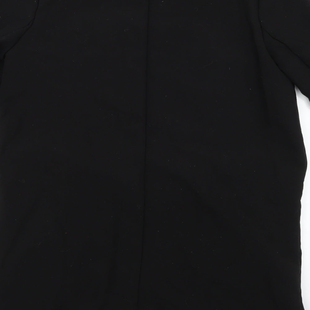 Atmosphere Womens Black Overcoat Coat Size 8