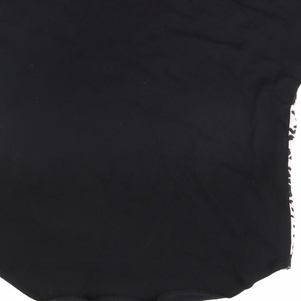 F&F Womens Black Basic T-Shirt Size 12