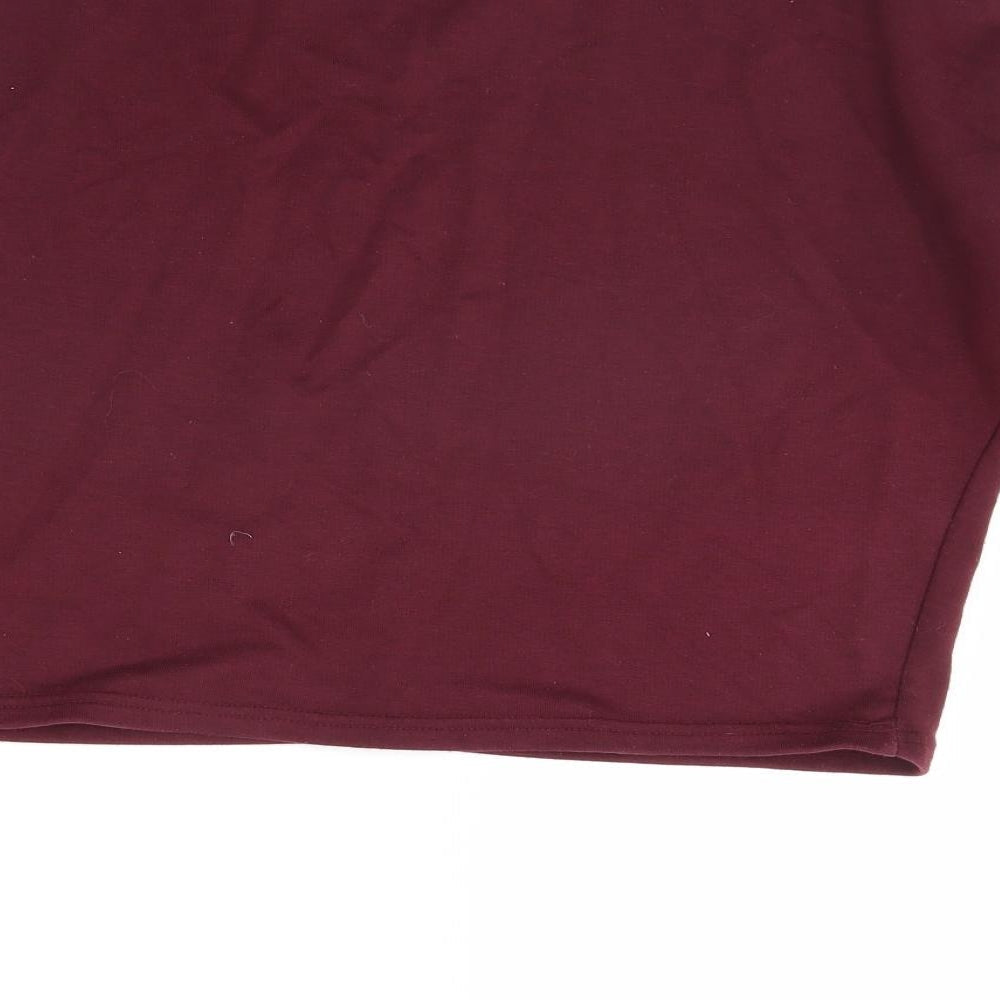 New Look Womens Red Pullover Jumper Size 10