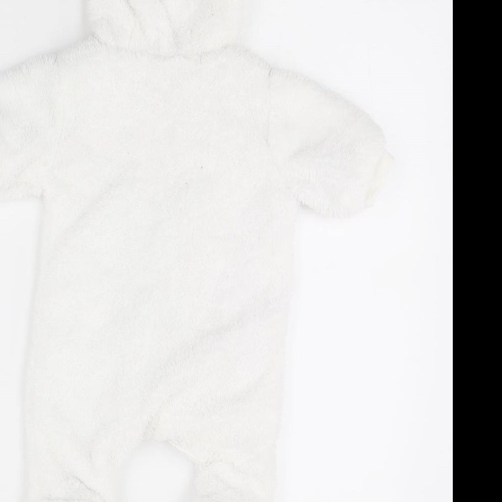 F&F Baby White Babygrow One-Piece Size 0-3 Months