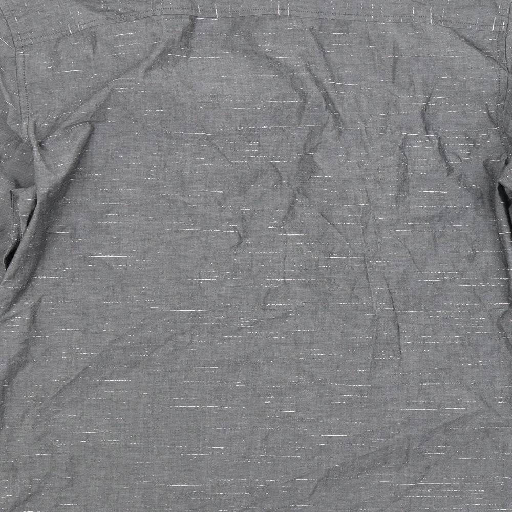 By Very Mens Grey Button-Up Size M