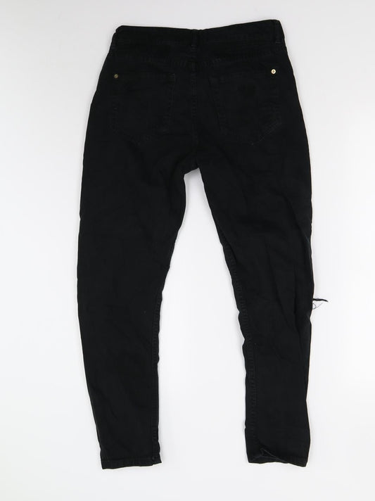 Mango Womens Black Denim Skinny Jeans Size 10 L25 in