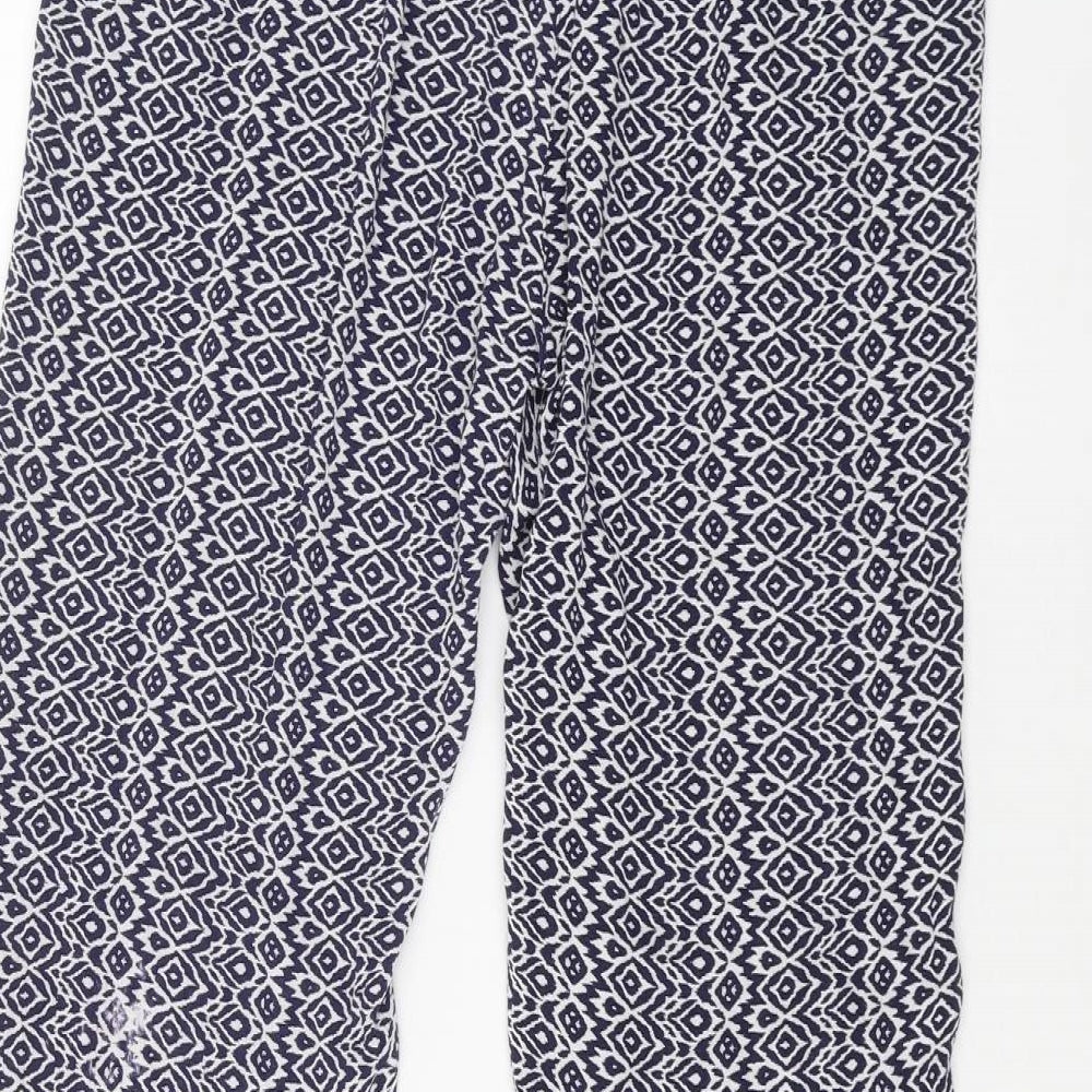 F&F Womens Blue Trousers Size 6 L27 in