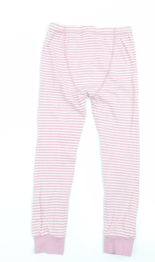 NEXT Girls Pink Striped Pyjama Pants Size 5-6 Years