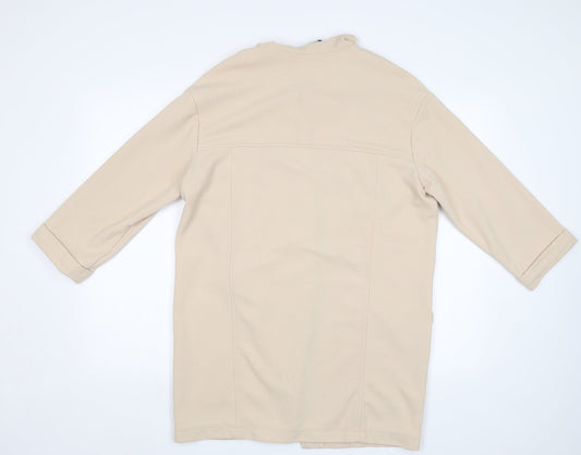 Primark Womens Beige Overcoat Blazer Size 14