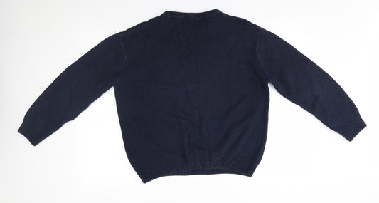 jason jones Mens Blue Pullover Jumper Size M