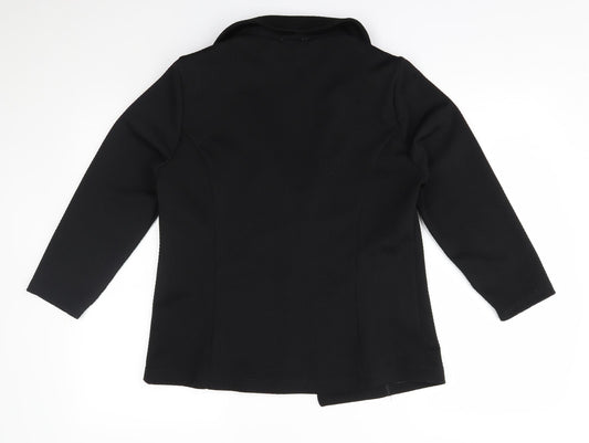 Papaya Womens Black Jacket Blazer Size 14