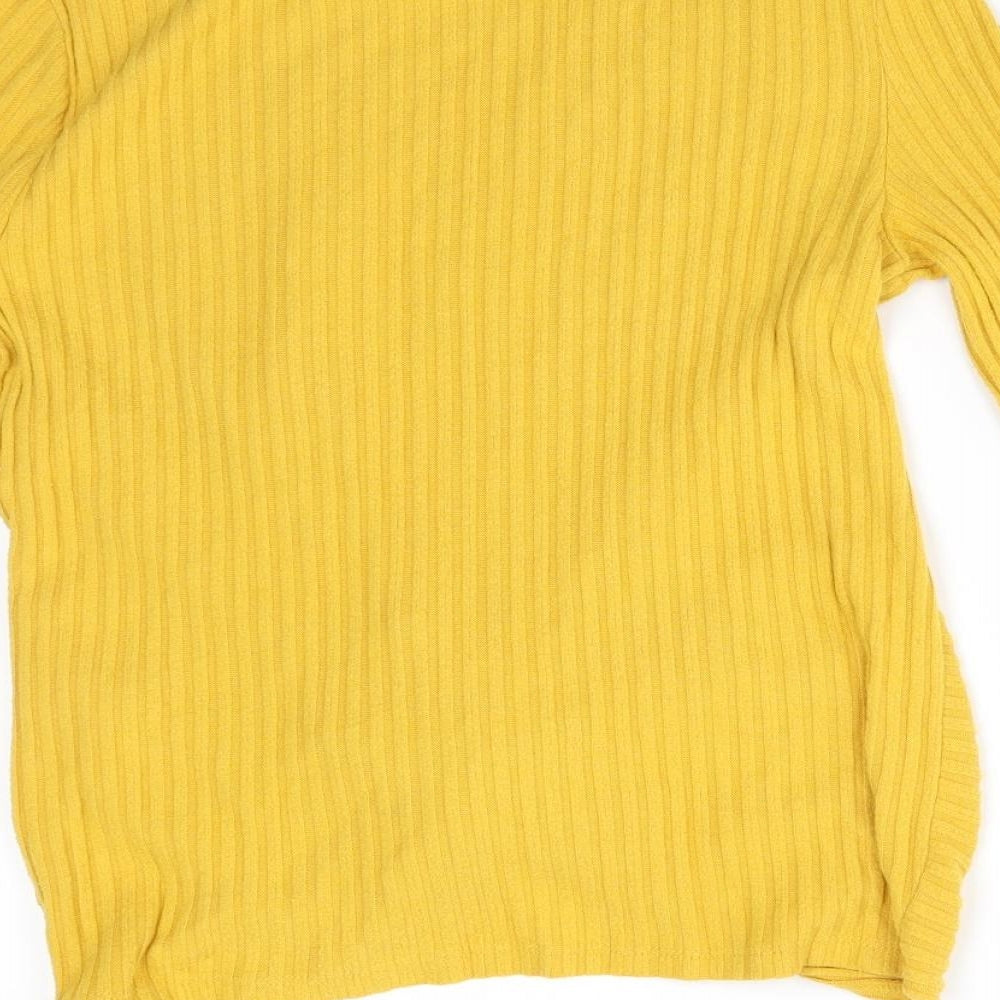 New Look Womens Yellow Pullover Jumper Size 10
