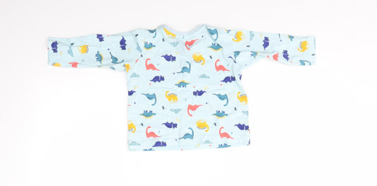Preworn Girls Multicoloured Top Pyjama Top Size 2-3 Years - Dinosaurs