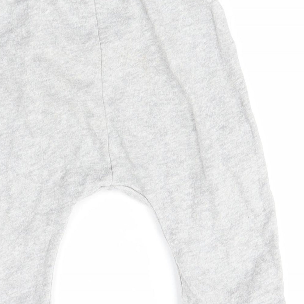 M&S Boys Grey Jogger Trousers Size 6-9 Months