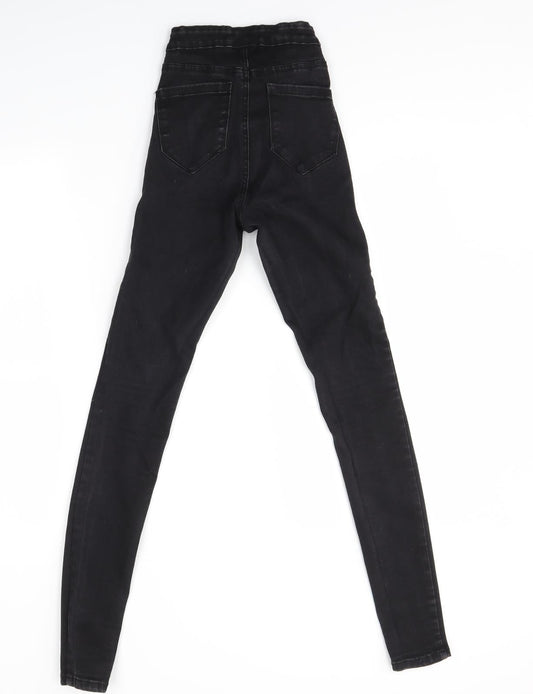 Denim CO Womens Black Skinny Jeans Size 6 L29 in