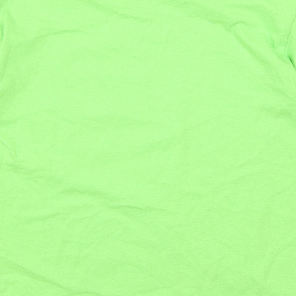 Gildan Boys Green Basic T-Shirt Size M