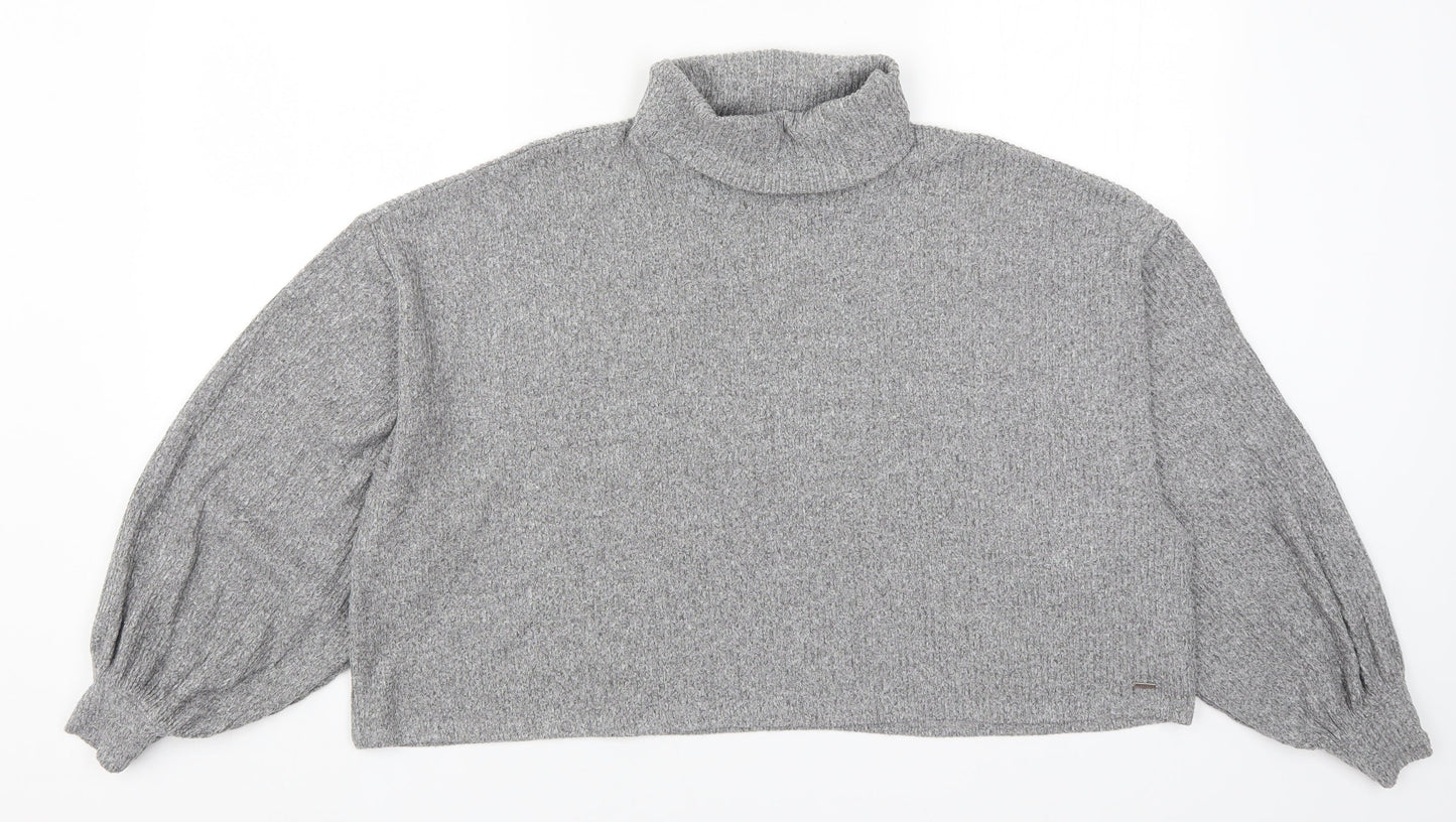 Hollister Womens Grey   Pullover Jumper Size L