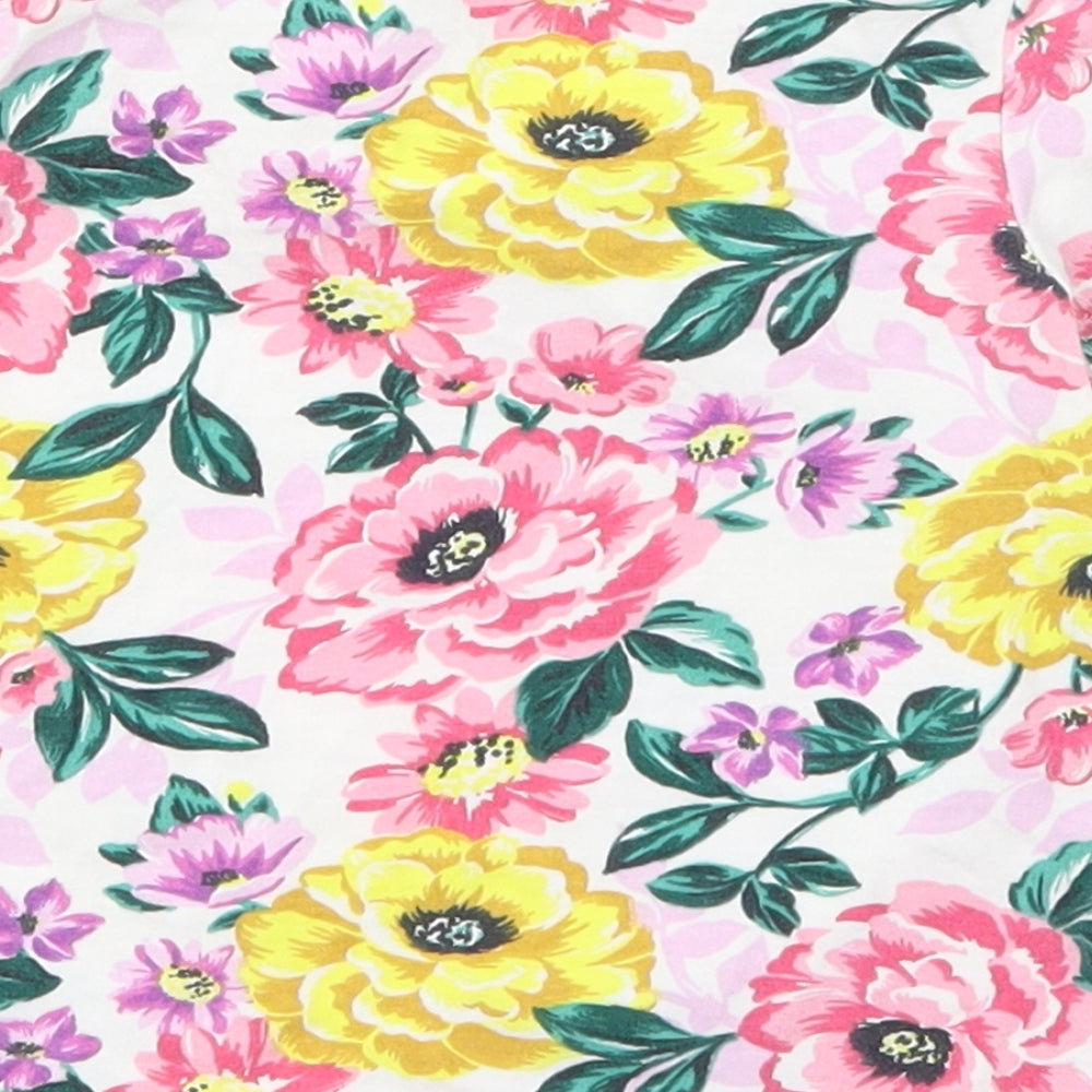 Nutmeg Girls Multicoloured Floral Basic T-Shirt Size 9-12 Months