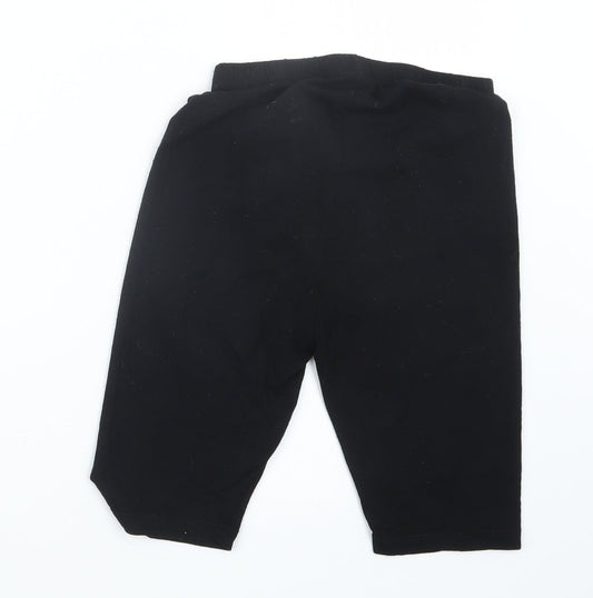 Back view of ASOS women’s black bermuda shorts, size UK 8