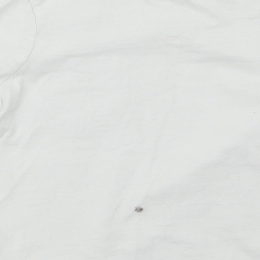George Girls White Basic T-Shirt Size 3-4 Years
