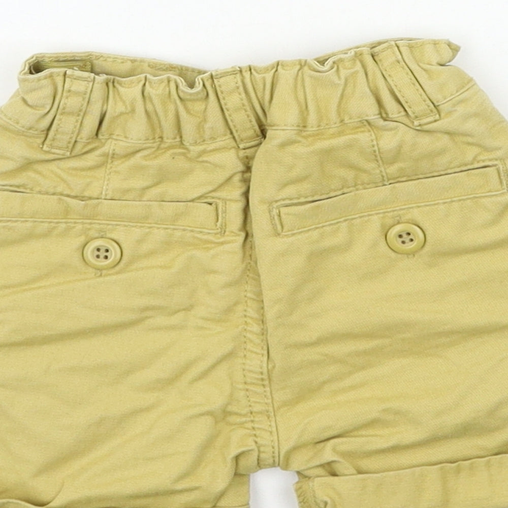 Brand and care label for Bambi Baby Beige Cargo Trousers, size 9-12, Months