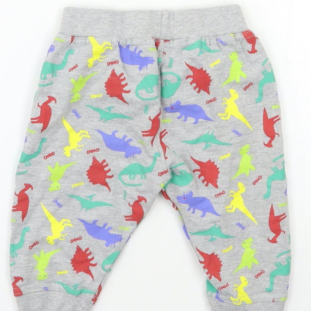 Baby Bug Baby Grey Geometric Kimono Lounge Pants Size 6-9 Months