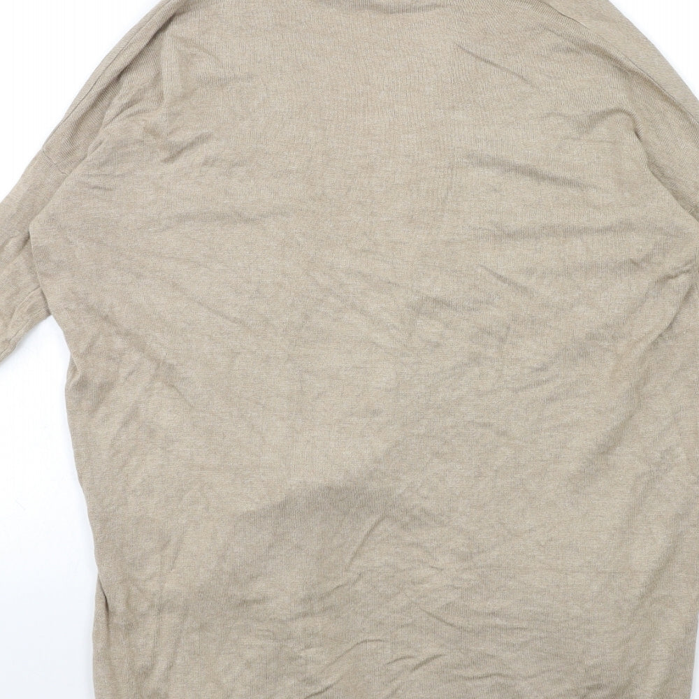 Atmosphere Womens Beige Knit Cardigan Jumper Size 6