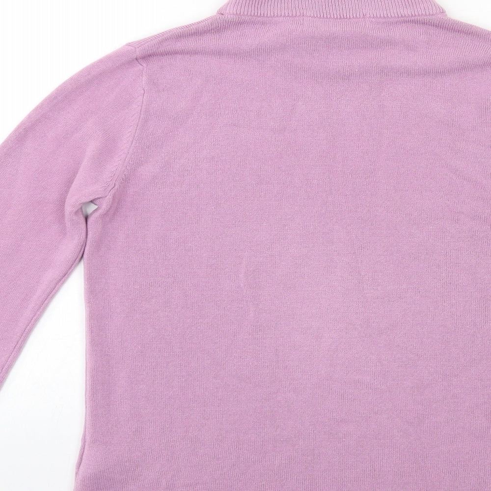 Marks and Spencer Womens Purple Knit Pullover Jumper Size 6