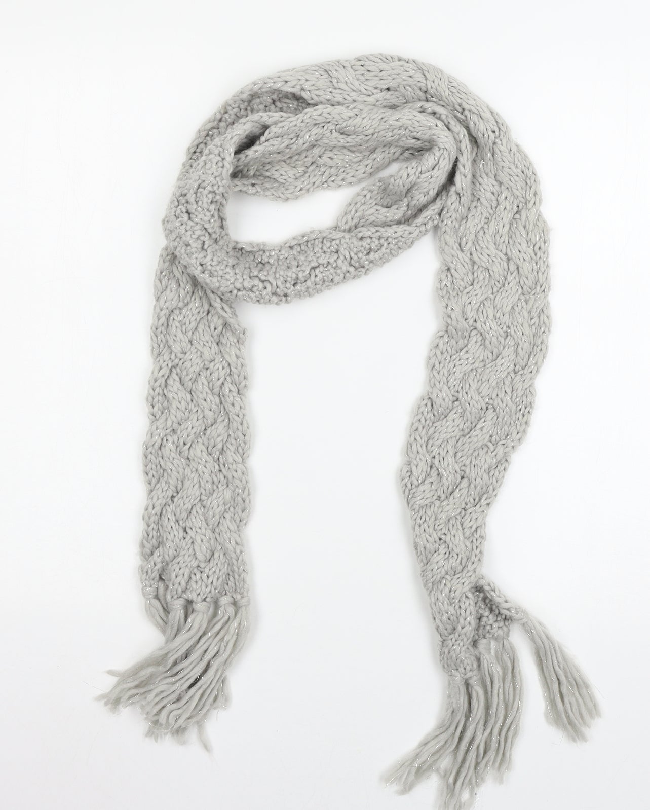 Matalan Womens Grey Knit Scarf